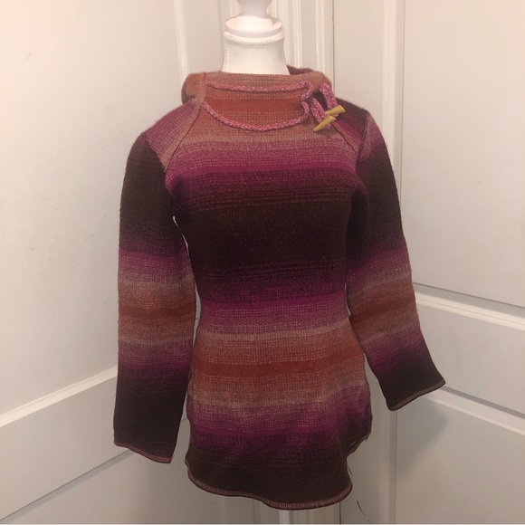Prana ladies wool mix hooded sweater size small - Picture 2 of 8
